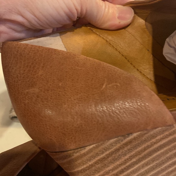 Lucky Brand cut out booties, size 8M, tan, boho, good condition with light wear. - Picture 9 of 10